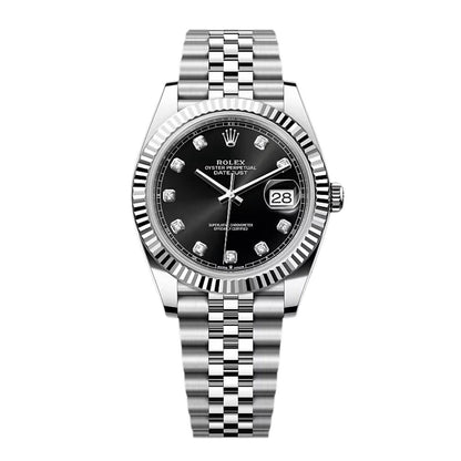 Rolex Datejust Diamond Black Dial Jubilee 41mm